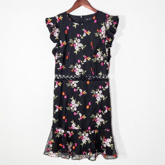 Sam Edelman Dresses & Skirts - NEW Sam Edelman Women’s Dress Garden Party Summercore Embroidered Sheer Ruffle 8
